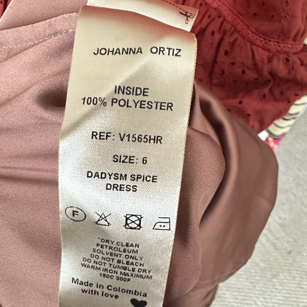 Johanna Ortiz Pink Puff Sleeve Midi Dress - Picture 9 of 9